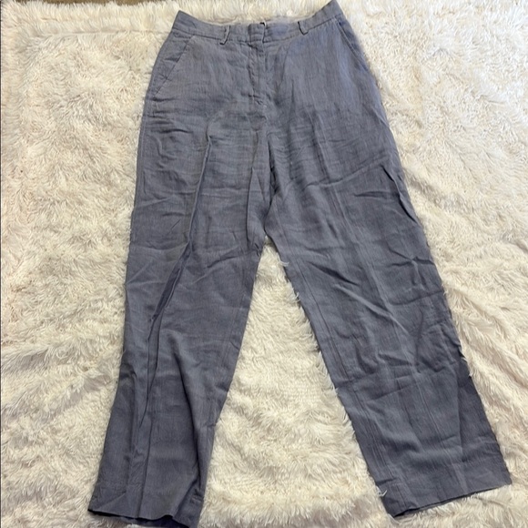 Mes Demoiselles Linen Light Gray Men's Chinos - Picture 1 of 11